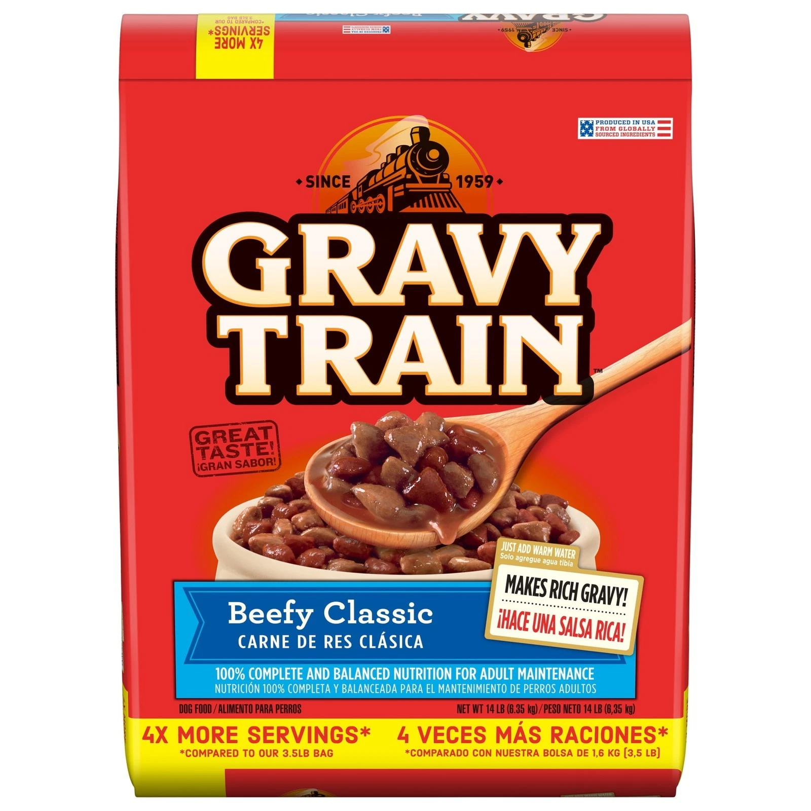 Beefy Classic Dry Dog Food 14 Lb. Bag