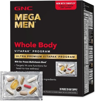GNC Mega Men Vitapak Program | Whole Body | 30 Count