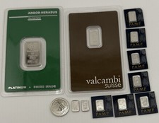 18.11 Grams Of Platinum bullion bars .9995 Pure. Read Description