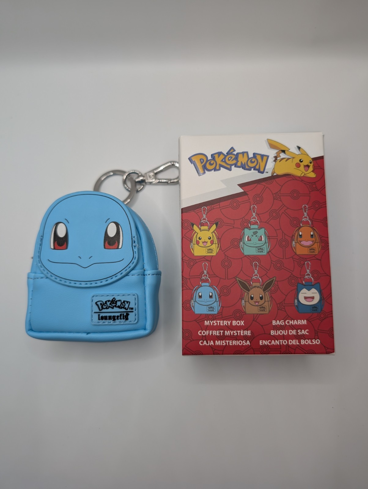Loungefly Pokemon Squirtle Mini Backpack Keychain Charm Accessory
