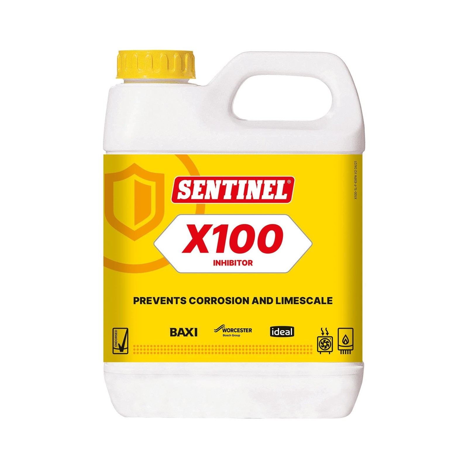LavaTap – Sentinel X100 Central Heating Inhibitor – 1 1000ml, Clear Yellow