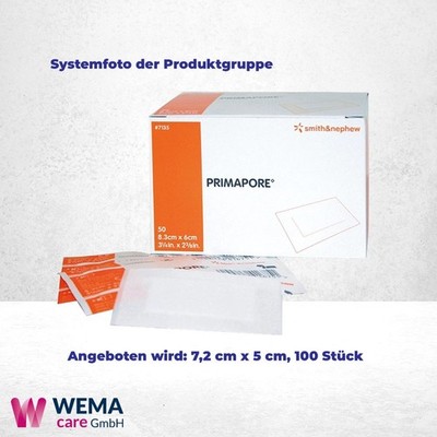 PRIMAPORE steril Wundverband 7,2 x 5,0 cm, 100 St PZN 07478124
