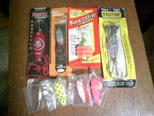 8- Pieces NOS  Casting Spoons Fishing Trolling Lures -