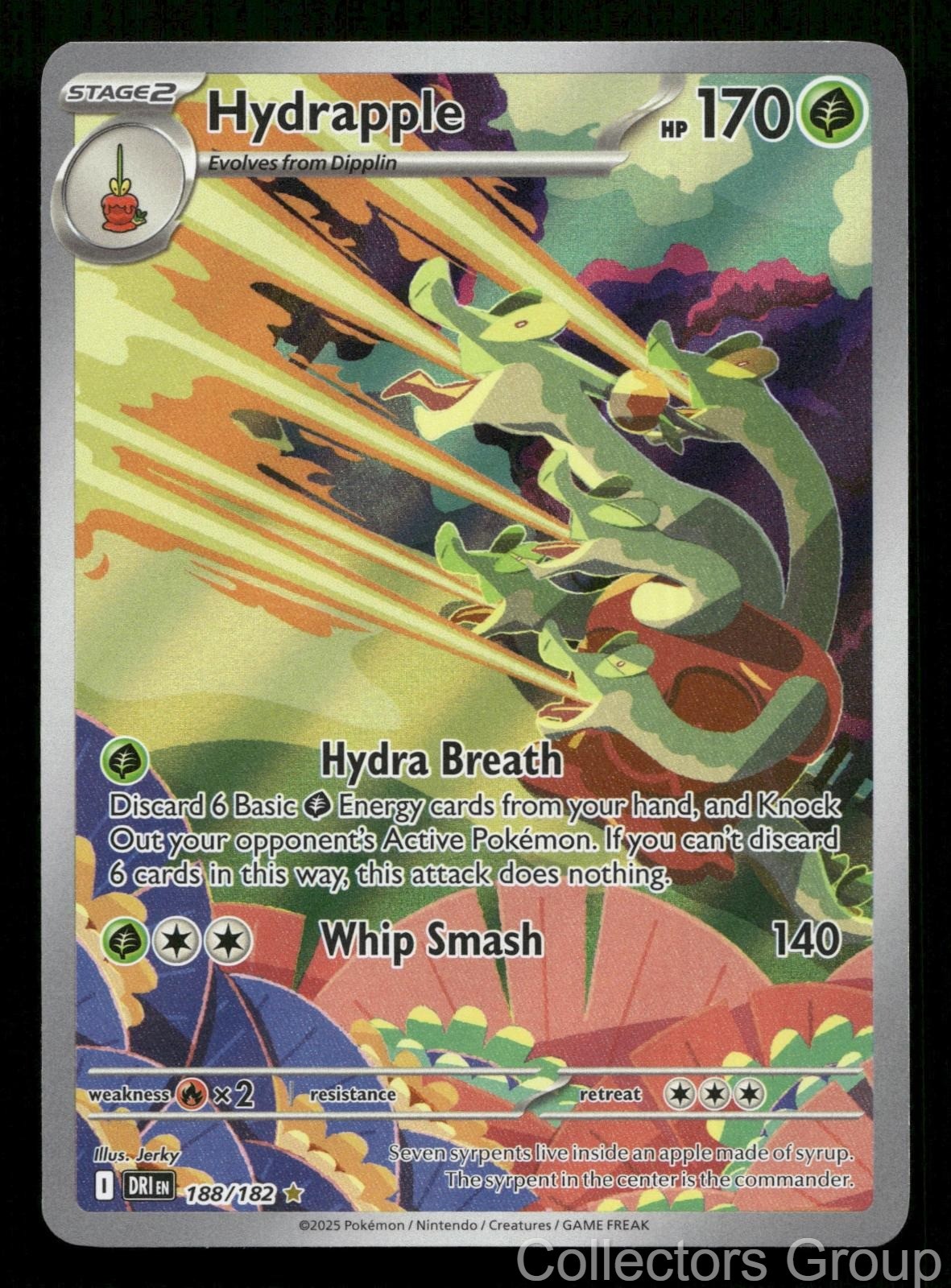 HYDRAPPLE 188/182 ILLUSTRATION RARE DESTINED RIVALS POKEMON NEAR MINT