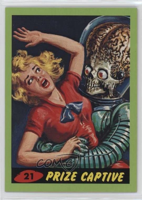 2012 Topps Heritage Mars Attacks! Green Prize Captive #21 0ba6