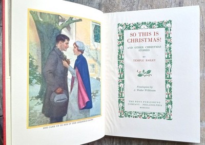 So This Is Christmas! ~1931 Vintage HC~ Temple Bailey Women Authors Noël RARE 