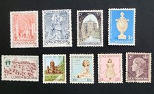 Luxembourg - Really nice set of 9 stamps from Luxembourg. Eclectic Mix.