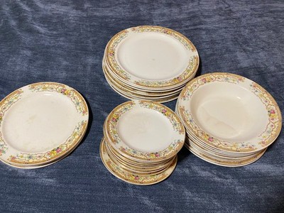 Vintage 1940s Edwin M. Knowles China Co Set of 30 Plate/bowls  U.S.A. 