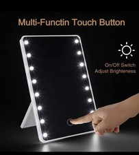 16 LED Touch Vanity Makeup Mirror Tabletop Cosmetic Dressing Table with Lights