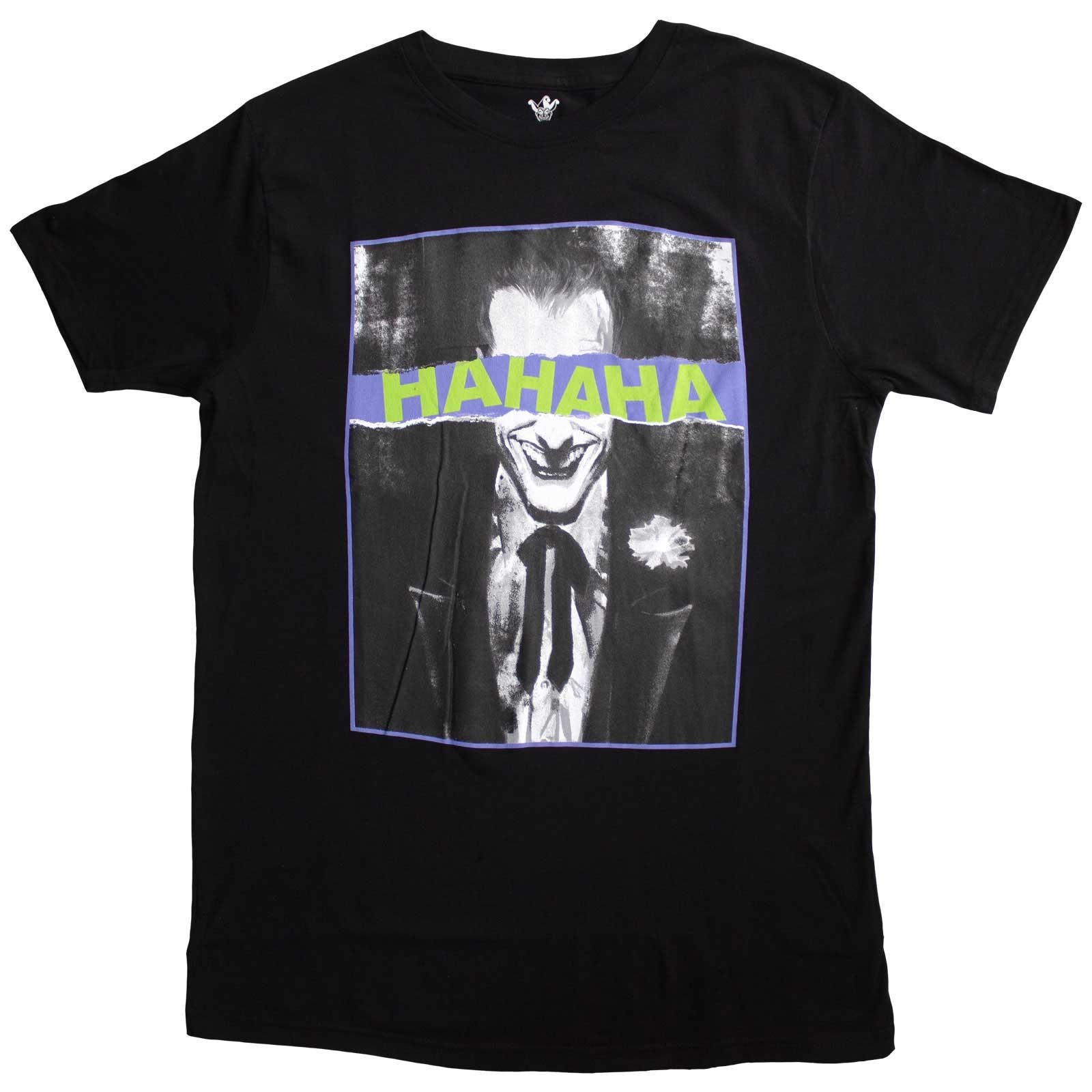 DC Comics Unisex T-Shirt: Joker Hahaha Eyes (X-Large)