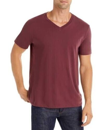 Atm Anthony Thomas Melillo Mens V-Neck Jersey Tee Cordovan-Medium 5190₽
