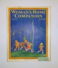 1924 F. SCOTT FITZGERALD & Zelda in Woman's Home Companion NC WYETH Color Illust
