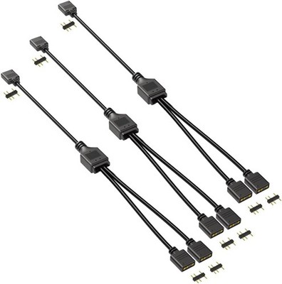 ARGB 1 zu 2 Splitter Kabel 5V 3 Pin Adressierbares RGB Splitter