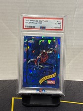 2025 TOPPS CHROME MARVEL SAPPHIRE #112 SPIDER-MAN 2099 PSA 8 near mint