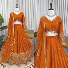 New Arrival Heavy Japan Satin Lehenga Choli With Dupatta For Wedding