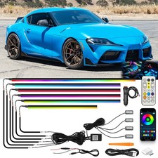 For Toyota Gr Supra 10in1 Led Rgb Acrylic Interior Strip Light Ambient Light Kit For Toyota Gr Supra 10in1 Led Rgb Acrylic Interior Strip Light Ambient Light Kit