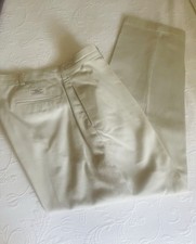 Ralph Lauren Polo Chino Pants Mens 36x29 Light Beige Andrew Pant Pleated Cotton
