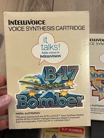 Intellivision Voice Synthesis Cartridges Bomb Squad B-17 Bomber Space Spartans