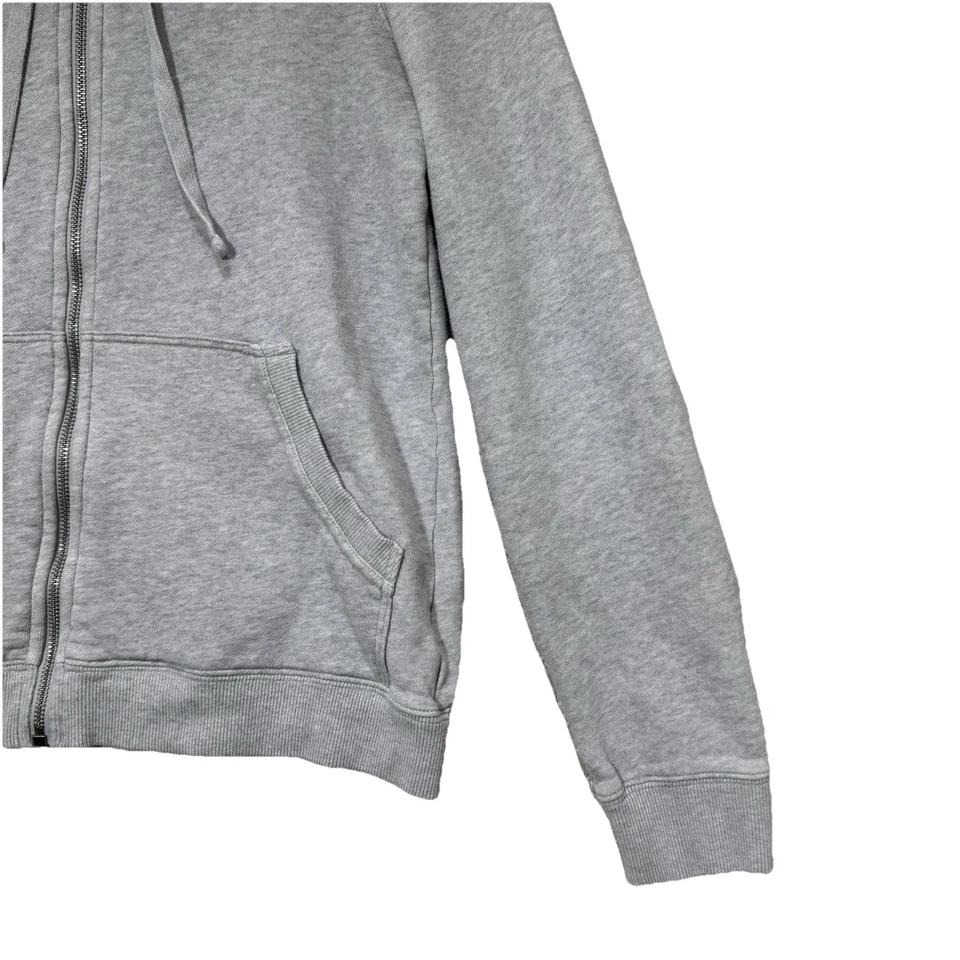 Burberry Brit Zip Hoodie M Gray Full Zip Sweatshirt Nova Check Hood 100% Cotton - Image 3 of 4