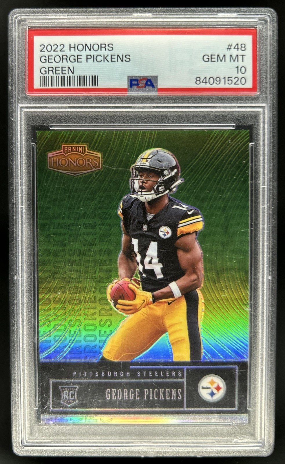 George Pickens Panini Honors #48 Green