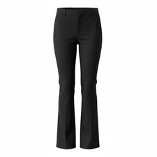 Women  s Black Stretch Dress Pants US 12 Straight Leg Work Office Career