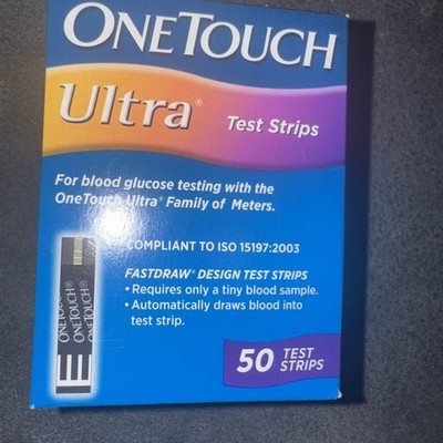 OneTouch Ultra Diabetic  Test Strips 50 Count New Exp. 7/2026 New Mint§§§
