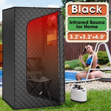 Upgraded Infrared Sauna Box for Relaxation, Detoxification, Portable Steam Sauna