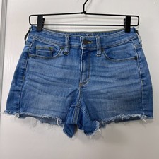 Universal Thread Women's High Rise Midi Denim Cut Off Shorts Size 2 / 26