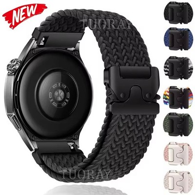 Braided Nylon Armband Für Huawei Watch GT 5 4 46mm GT 3 GT 2e 42mm Watch 4 3 Pro