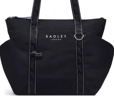 RADLEY SCHWARZ HANDTASCHE BEUTELTASCHE SCHULTER SHOPPER TASCHE GROSS NEU!!!
