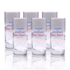 6 Ouzo of Plomari Glas Griechenland Schnaps G...