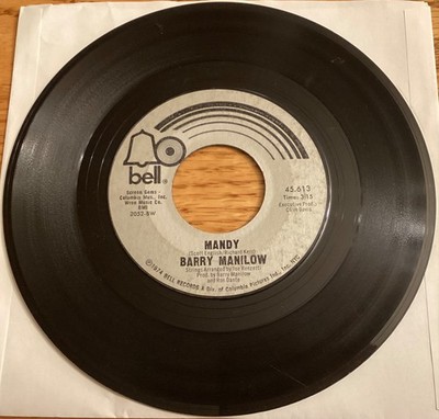 Barry Manilow  Mandy / Something s Comin  Up'' 7'' 45 rpm record, 45.613