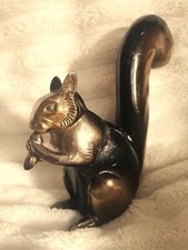 écureuil art déco en métal doré signé M.Leducq