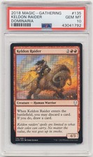 Graded Keldon Raider PSA 10 GEM MINT Dominaria 2018 WOTC MTG Magic Human Warrior