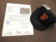 WILLIE MAYS SAN FRANCISCO GIANTS HOF SIGNED AUTO PRO MODEL NEW ERA CAP HAT JSA