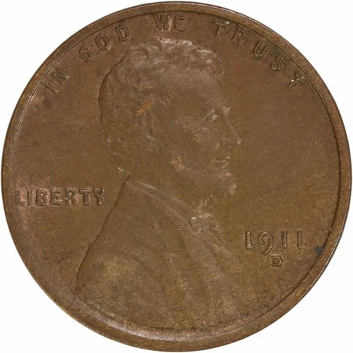 1911-D Lincoln Cent AU Uncertified #901