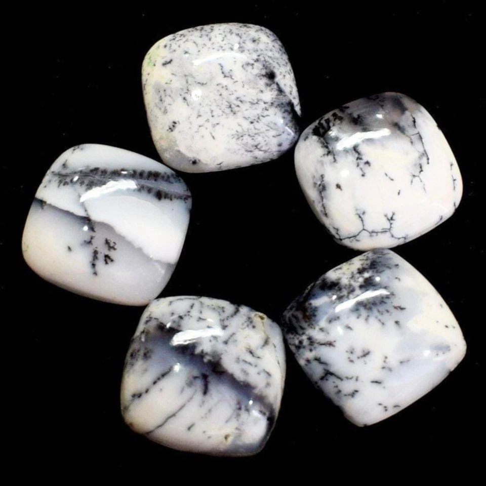 Dendritie Opal Cushion Smooth Cabochon-Dendrite Gemstone -Opal Cabochon Gemstone - Image 2 of 4