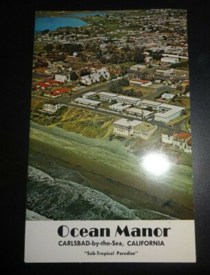 Ocean Manor Motel Carlsbad-by-the-sea Kalifornien Postkarte 1964