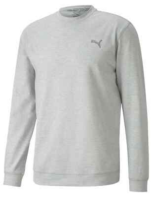 New Puma CLOUDSPUN Boys Size- Large Crewneck High Rise Heather Golf Sweater 