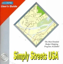 Simply Streets USA PC CD locate GPS topography detailed maps, mapping program!