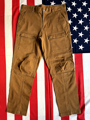 Maison Kitsune x Puma Double Knee Workwear Cargo Pants Brown Men's Size Small S