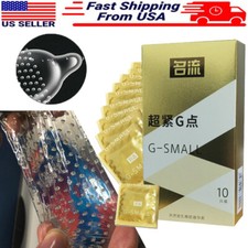 10Pc Small Size Tight Condoms Ultra Thin Latex Condom Men Products 45MM Spike