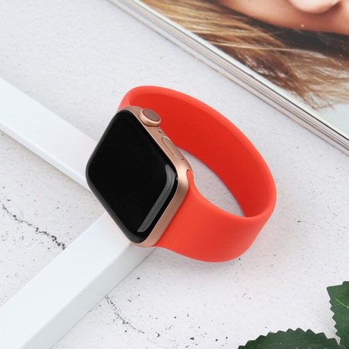 Solo Loop Watch Band For Apple Watch Ultra2 Series 9 8 7 SE Silicone Strap 49mm - Picture 2 of 37