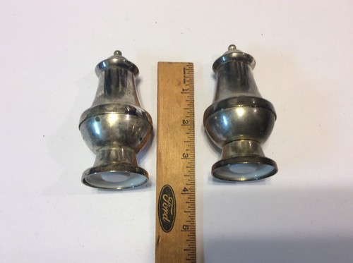 Salero/pimentero vintage de plata de ley (tal vez chapado), BONITO T318 - Imagen 7 de 10