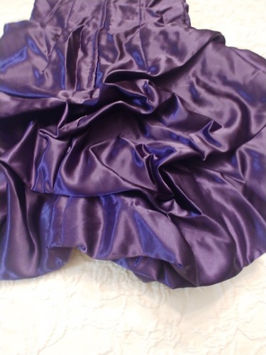Jessica McClintock gunne Sax purple satin evening cocktail dress 9 - Picture 3 of 11