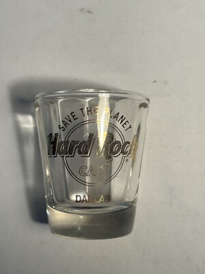 Hard Rock Cafe Dallas Save the Planet Shot Glass 4''