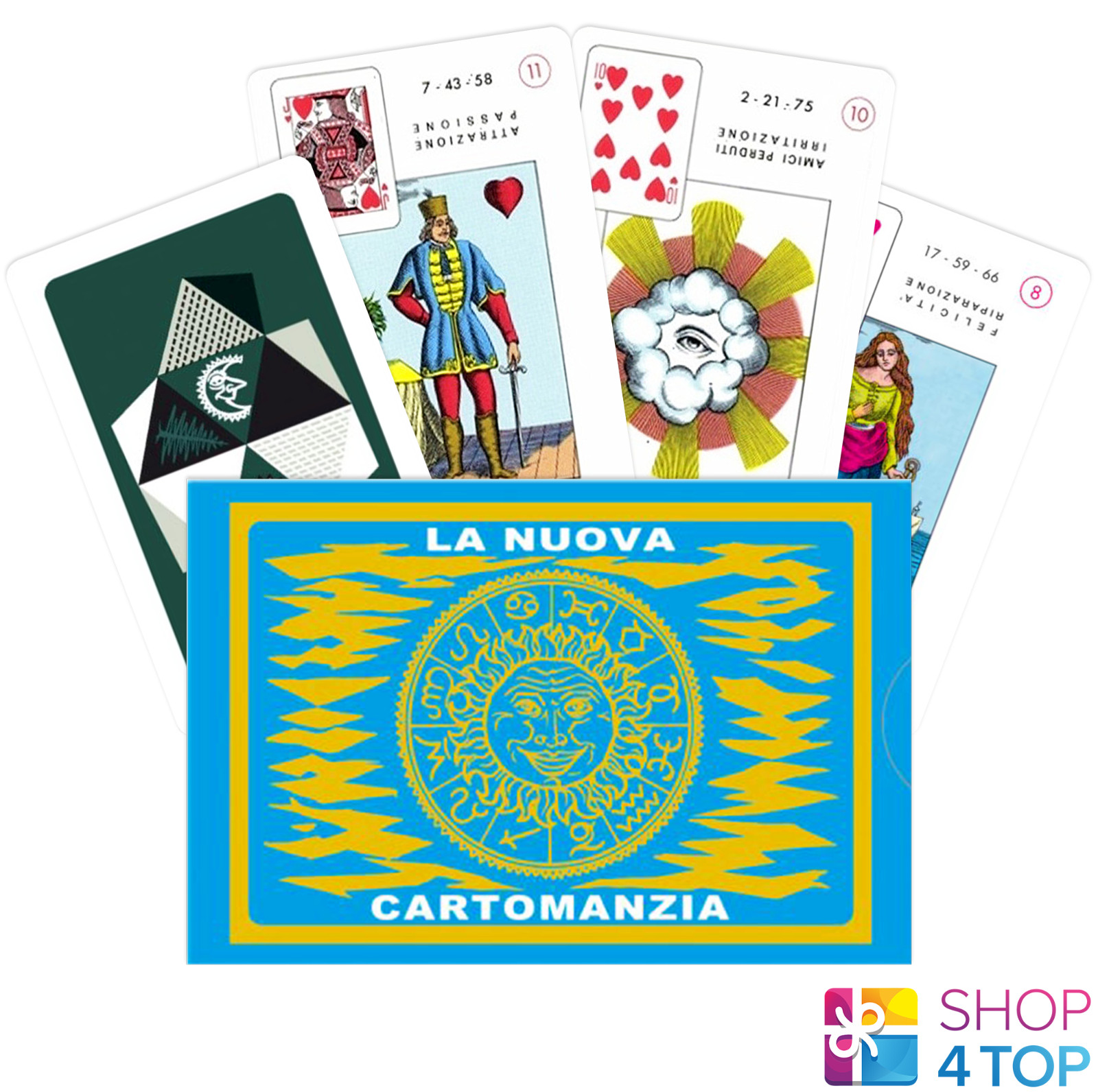 La Nuova Cartomancy 37 Tarot Spielkarten Deck Modiano Magisch