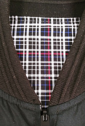 IZOD Women's Full Zip Black - Plaid Reversible Cotton Golf Jacket Size S - Picture 4 of 10