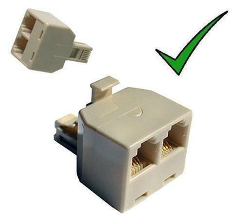 Splitter RJ11 Per Telefono - Adattatore Da 1 A 2 Con Cavo, Per Fax E Linee Telefoniche - Foto 3