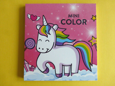 Malbuch für Kinder Einhorn ca. 24 Vorlagen ca:10x10cm